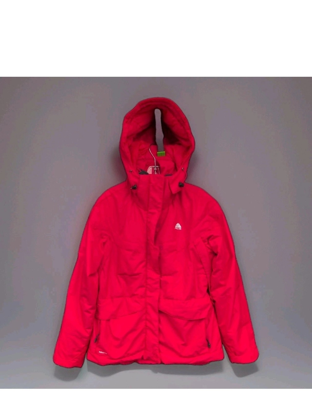 Nike ACG Jacket Womens Small Red 650 Down Insulated Lined Puffer Ski Winter Coat